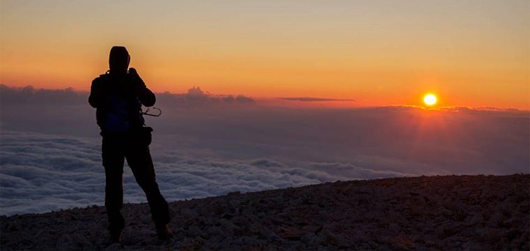 El amanecer desde el Monte Amaro