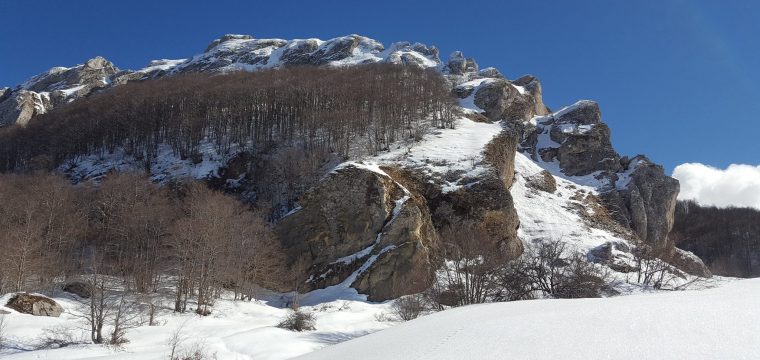 Raquetas de nieve a Pietra Cernaia, el anillo del sol